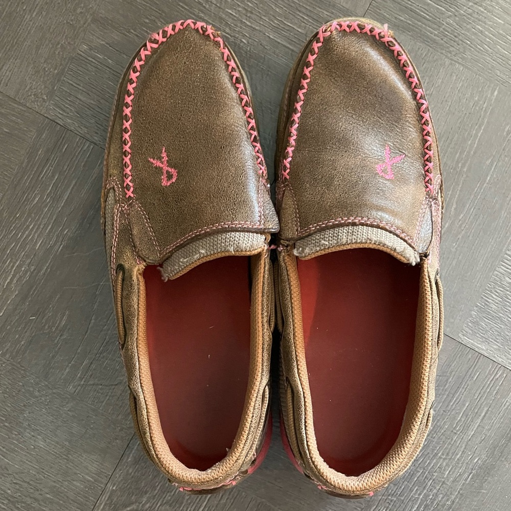 Twisted X breast cancer loafers